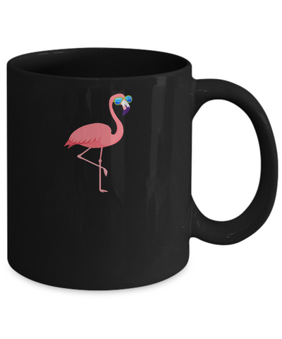 Resting Beach Face Flamingo Summer With Sunglasses Mug Coffee Mug | Teecentury.com