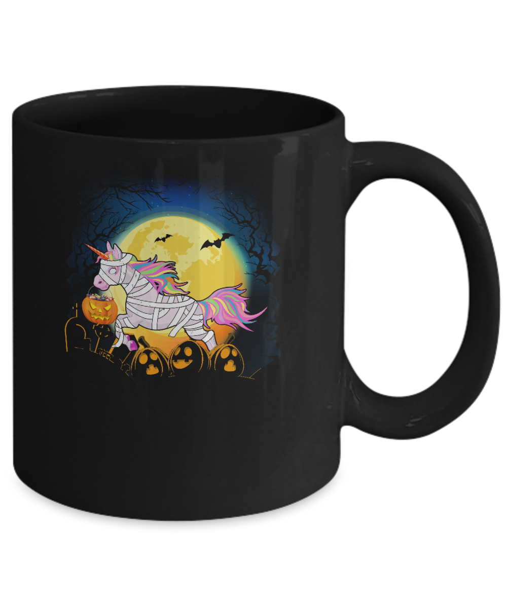 Halloween Pumpkin Unicorn Gift For Kids Girls Mug Coffee Mug | Teecentury.com