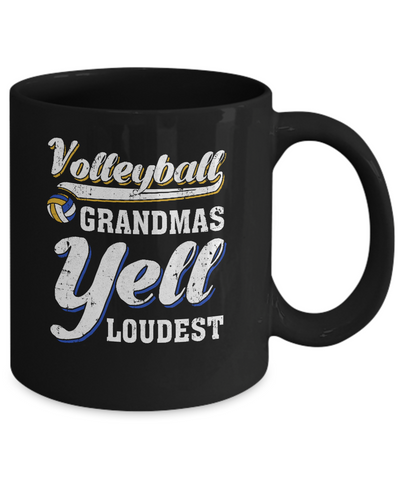 Volleyball Grandmas Yell Loudest Mug Coffee Mug | Teecentury.com