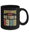 Vintage Retro Awesome Since October 1998 24th Birthday Mug Coffee Mug | Teecentury.com