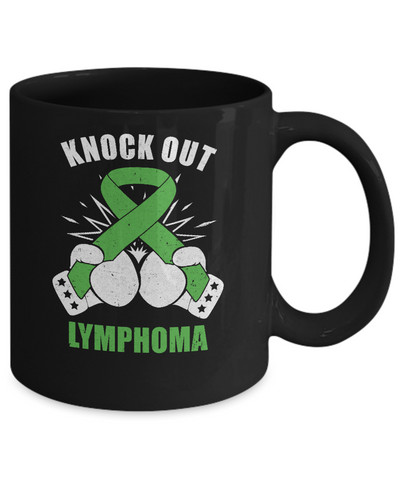 Boxing knock out Lymphoma Awareness Support Mug Coffee Mug | Teecentury.com