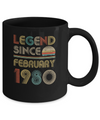 Legend Since February 1980 Vintage 42th Birthday Gifts Mug Coffee Mug | Teecentury.com
