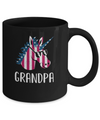 Patriotic Grandpa Unicorn Americorn 4Th Of July Mug Coffee Mug | Teecentury.com
