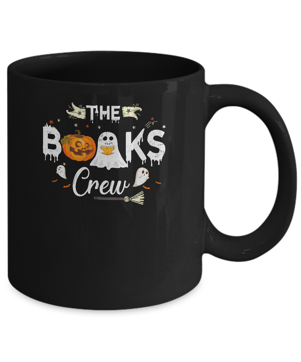 Funny Boo Books Crew Halloween Gift For Books Lover Mug Coffee Mug | Teecentury.com