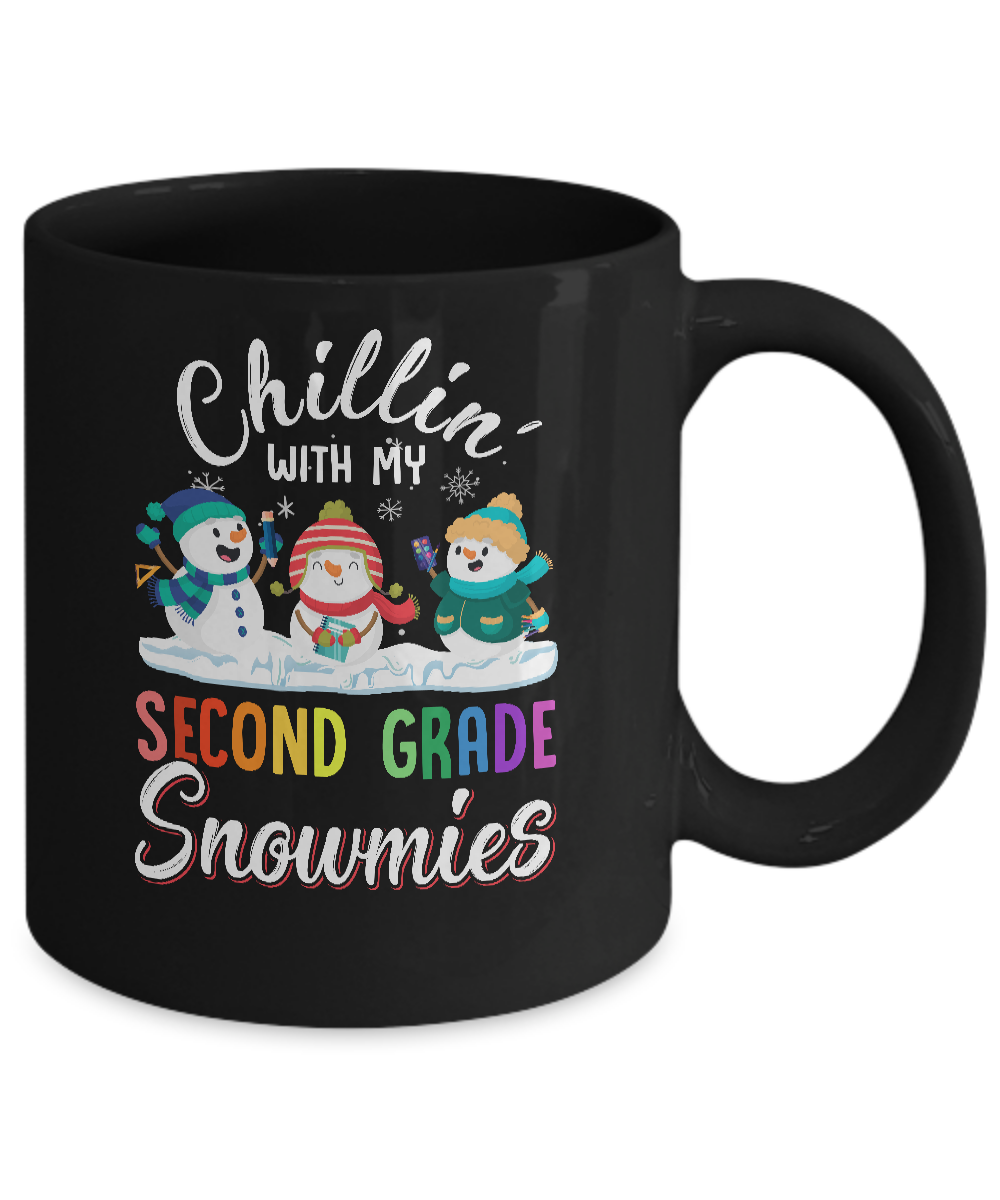 Chillin' With Second Grade Snowmies Christmas Teacher Gifts Mug Coffee Mug | Teecentury.com