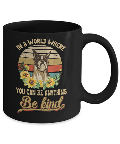 In A World Where You Can Be Anything Be Kind Boxer Sunflow Mug Coffee Mug | Teecentury.com