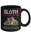Sloth Cycling Team Lazy Sloth Sleeping On Bicycle Mug Coffee Mug | Teecentury.com