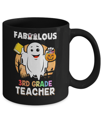 Faboolous Fabulous 3rd Grade Teacher Halloween Mug Coffee Mug | Teecentury.com