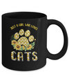 Just A Girl Who Loves Cats And Sunflowers Mug Coffee Mug | Teecentury.com