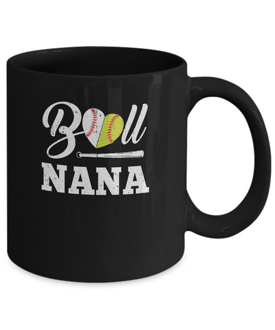 Funny Ball Nana Softball Baseball Mothers Day Gifts Mug Coffee Mug | Teecentury.com