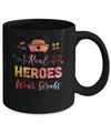 Nurse Nursing Strong Real Heroes Wear Scrubs Women Gifts Mug Coffee Mug | Teecentury.com