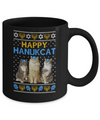 Happy Hanukcat Coffee Mug | Teecentury.com