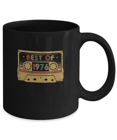 Vintage Cassette Best Of 1976 46th Cassette Birthday Gifts Mug Coffee Mug | Teecentury.com