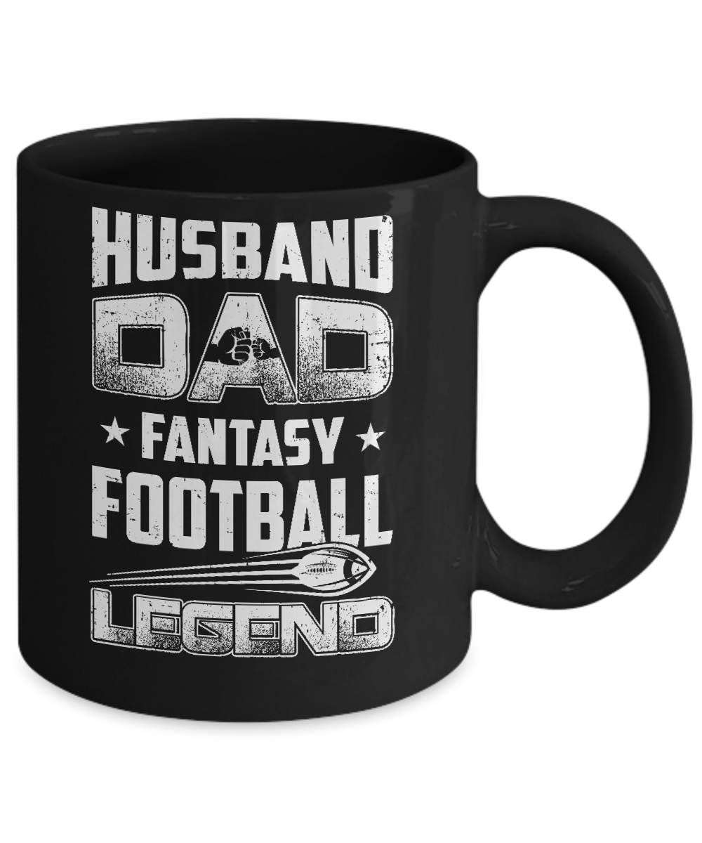 Husband Dad Fantasy Football Legend Fathers Day Gift Mug Coffee Mug | Teecentury.com