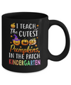 I Teach The Cutest Pumpkins In The Patch Kindergarten Halloween Mug Coffee Mug | Teecentury.com
