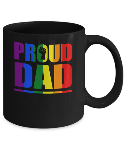 Proud Dad Gay Pride Month LGBT Mug Coffee Mug | Teecentury.com