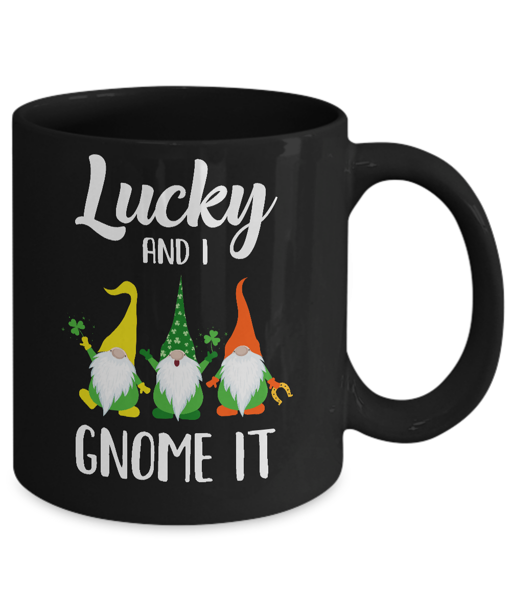 St Patty's Day Gnome Mug Saint Patricks Day Gnome Ceramic Coffee