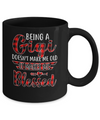 Red Plaid Funny Being A Gigi Doesn't Make Me Old Mug Coffee Mug | Teecentury.com