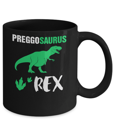 Preggosaurus Rex Pregnancy Mom Dinosaur Gift Mug Coffee Mug | Teecentury.com