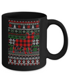 French Bulldog Red Plaid Ugly Christmas Sweater Gifts Mug Coffee Mug | Teecentury.com