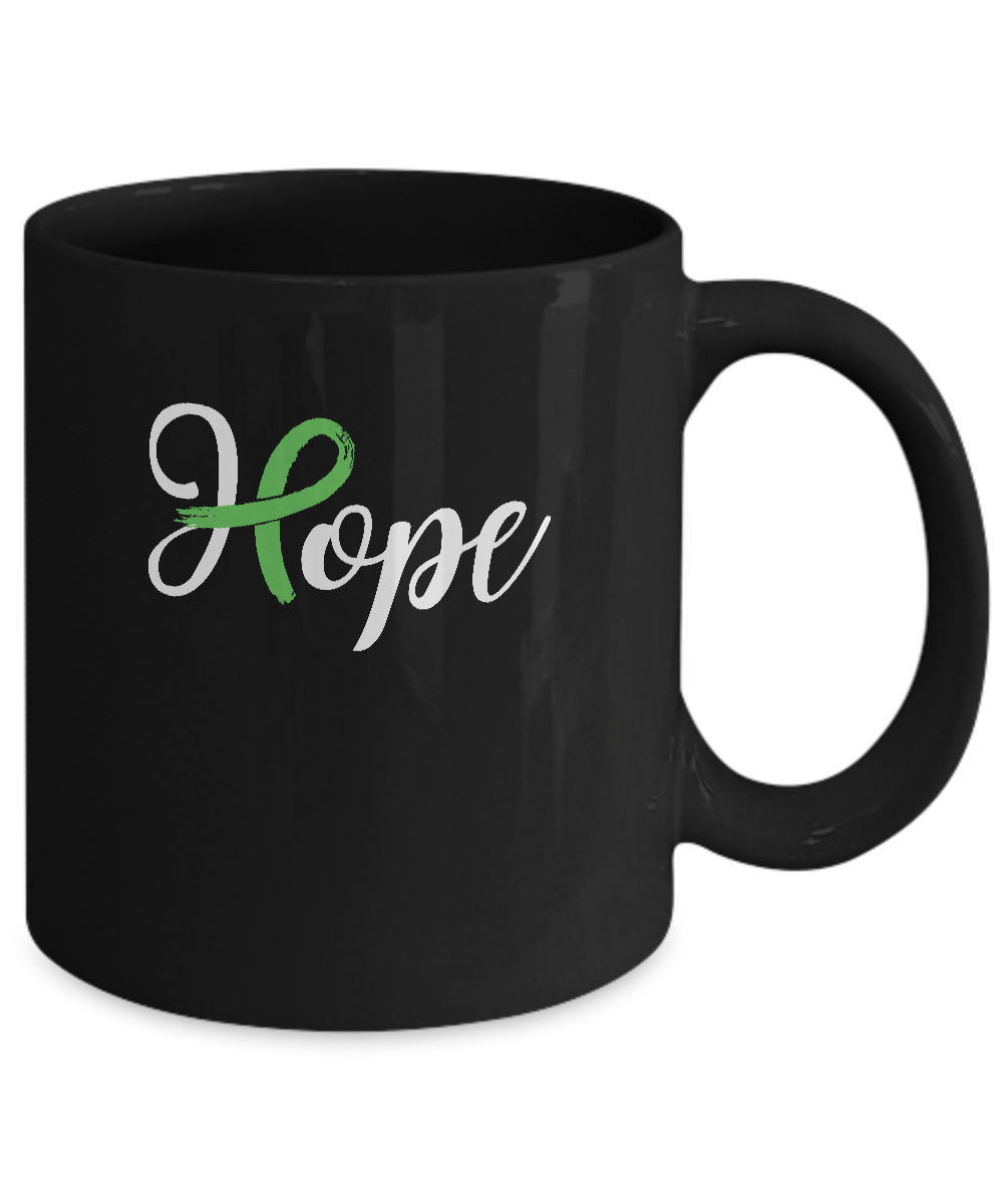 Kidney Disease Liver Cancer Awareness Green Ribbon Hope Mug Coffee Mug | Teecentury.com