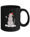 Christmas Baseball Snowman Christmas Mug Coffee Mug | Teecentury.com