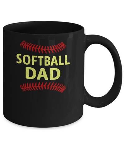 Softball Dad Mug Coffee Mug | Teecentury.com