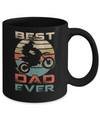 Vintage Best Motocross Dad Ever Gift Father's Day Mug Coffee Mug | Teecentury.com