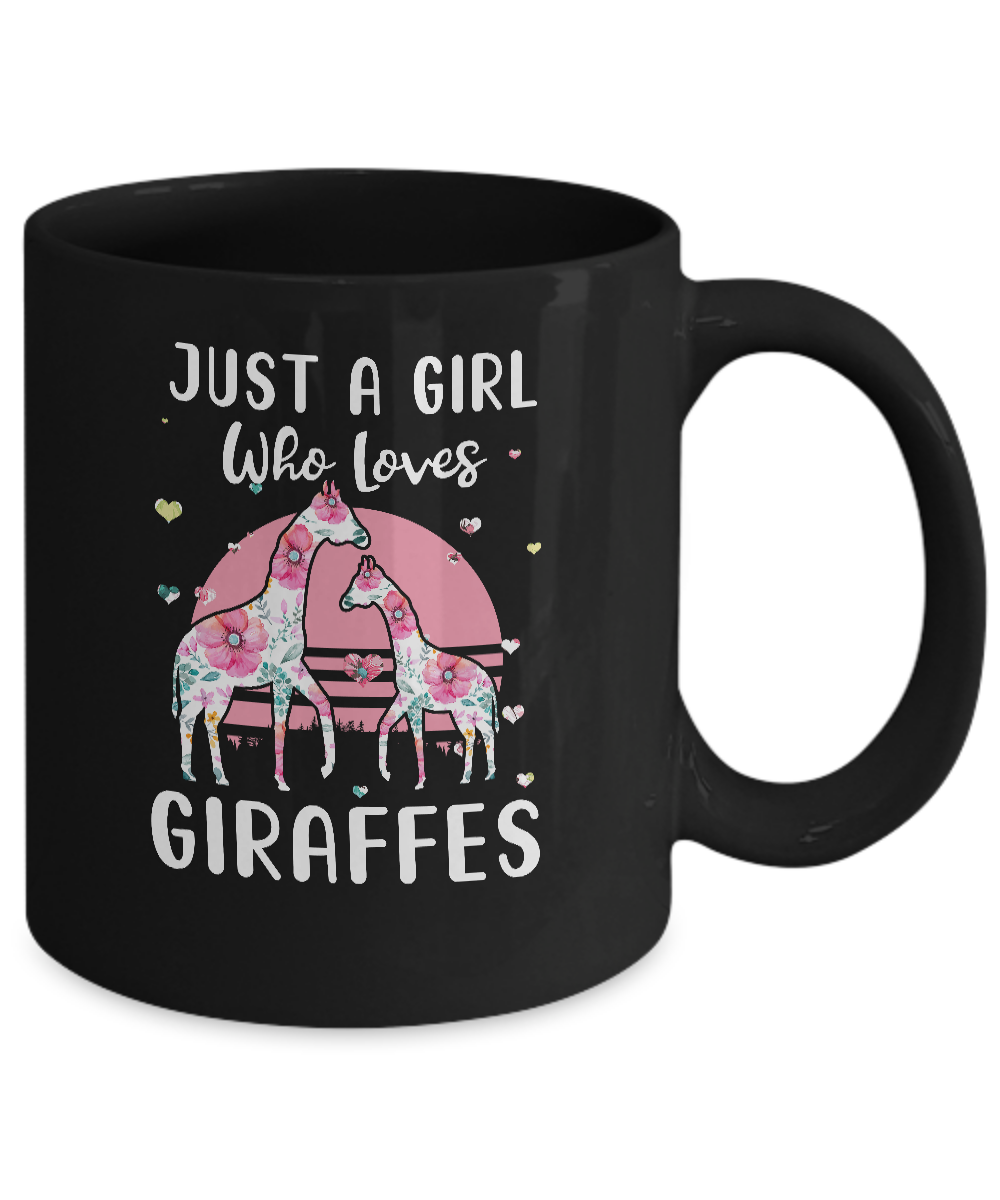 Just A Girl Who Loves Giraffes Mug Coffee Mug | Teecentury.com