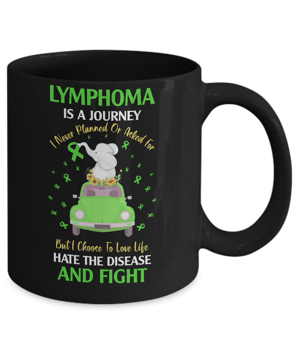 Lymphoma Awareness Is A Journey Mug Coffee Mug | Teecentury.com
