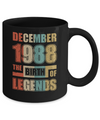 Vintage Retro December 1988 Birth Of Legends 34th Birthday Mug Coffee Mug | Teecentury.com