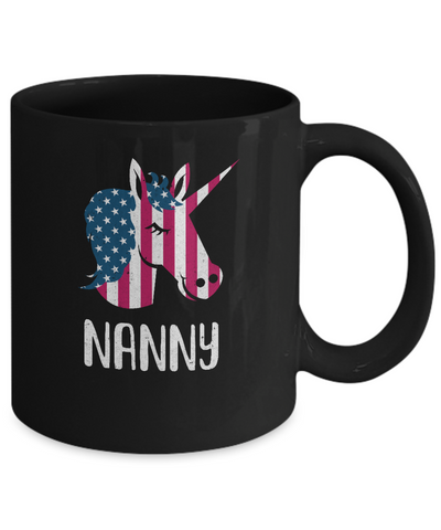 Patriotic Nanny Unicorn Americorn 4Th Of July Mug Coffee Mug | Teecentury.com