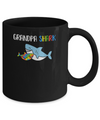 Grandpa Shark Support Autism Awareness For Grandchild Mug Coffee Mug | Teecentury.com