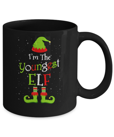 I'm The Youngest Elf Family Matching Funny Christmas Group Gift Mug Coffee Mug | Teecentury.com