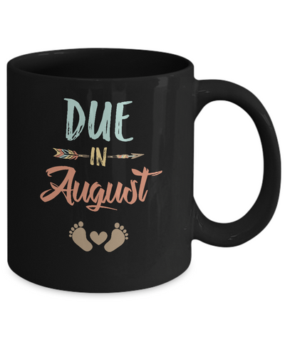 Due Date August 2022 Announcement Mommy Bump Pregnancy Mug Coffee Mug | Teecentury.com