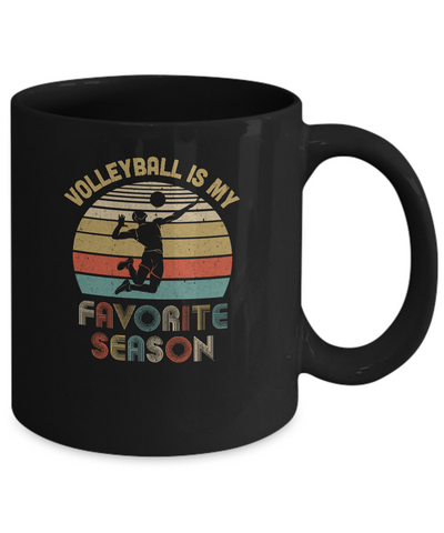 Volleyball Is My Favorite Season Vintage Mug Coffee Mug | Teecentury.com