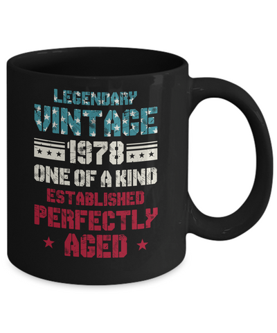 Legendary Vintage 1978 44th Years Old Birthday Gift Mug Coffee Mug | Teecentury.com