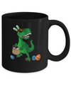Funny Dabbing Cool Easter Bunny Dinosaur Mug Coffee Mug | Teecentury.com
