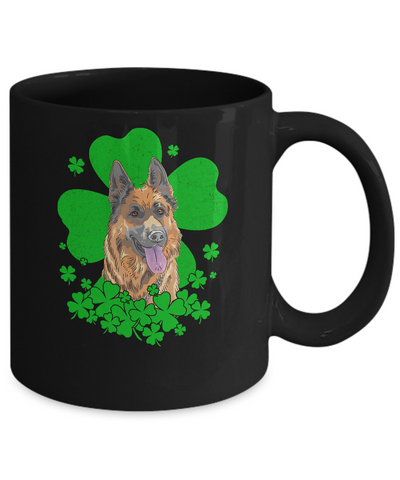 German Shepherd St. Patrick's Day Clovers Mug Coffee Mug | Teecentury.com