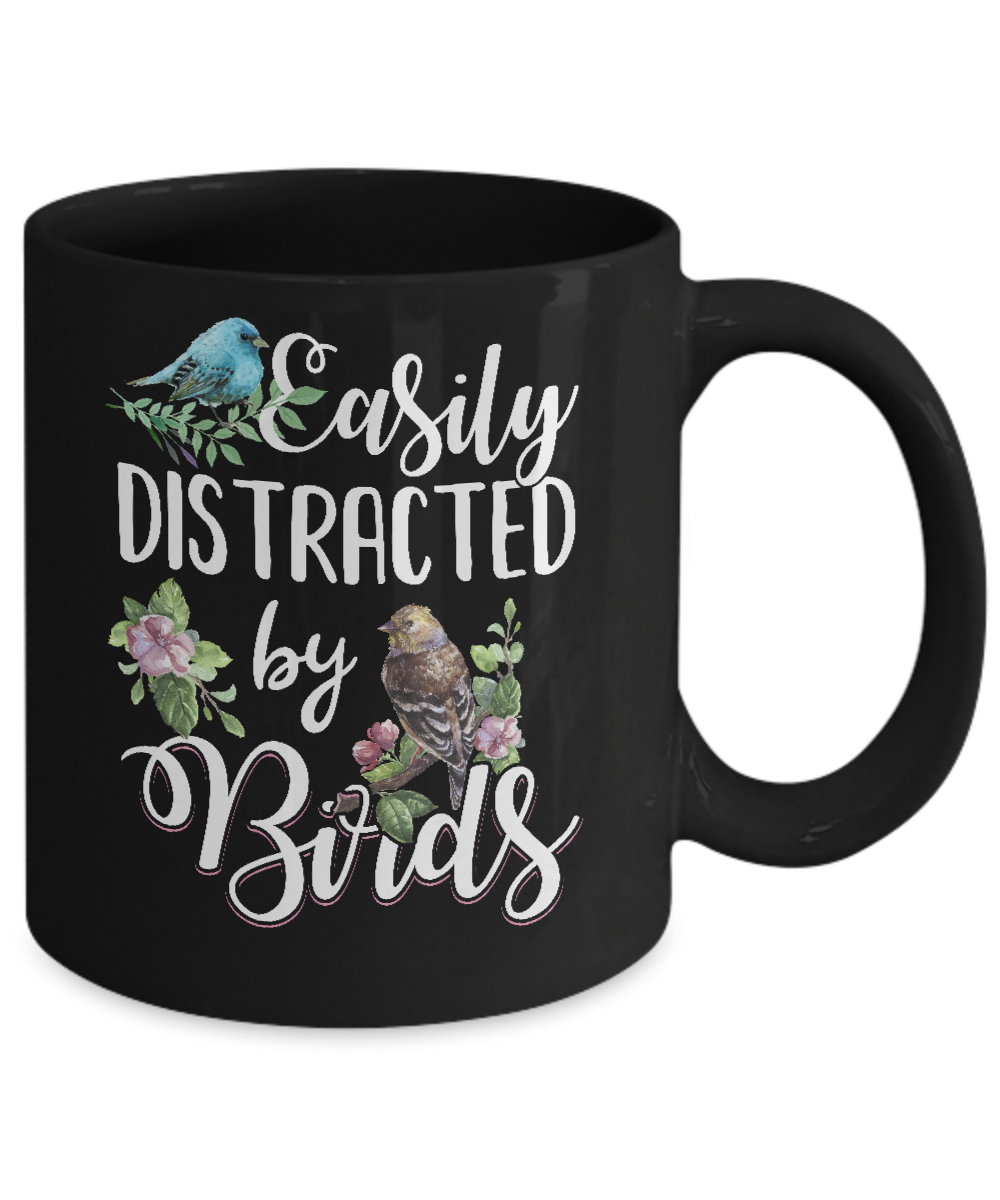 Easily Distracted By Birds Mug Coffee Mug | Teecentury.com