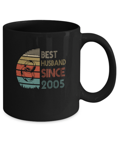 17th Wedding Anniversary Gifts Best Husband Since 2005 Mug Coffee Mug | Teecentury.com
