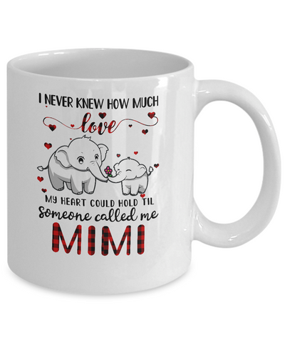 Someone Called Me Mimi Elephant Red Plaid Mother's Day Mug Coffee Mug | Teecentury.com