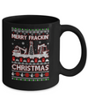 Oilfield Merry Fracking Christmas Ugly Sweater Gifts Mug Coffee Mug | Teecentury.com