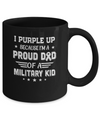 I Purple Up Proud Dad Of A Military Kid Child Mug Coffee Mug | Teecentury.com