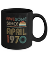 Awesome Since April 1970 Vintage 52th Birthday Gifts Mug Coffee Mug | Teecentury.com
