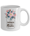 Happiness Is Being Nana Life Flower Nana Gifts Mug Coffee Mug | Teecentury.com
