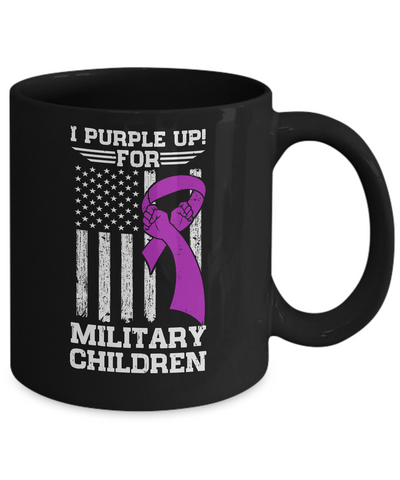 I Purple Up For Military Children Kid Child Gifts Mug Coffee Mug | Teecentury.com