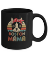 Brown Boston Terrier Mama Bostie Mom Gifts Vintage Women Mug Coffee Mug | Teecentury.com