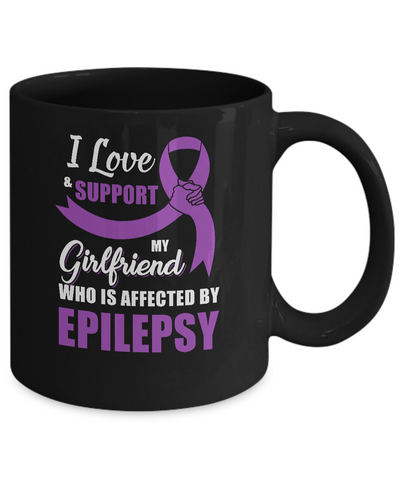 Epilepsy Awareness Support Purple Girlfriend Boyfriend Mug Coffee Mug | Teecentury.com