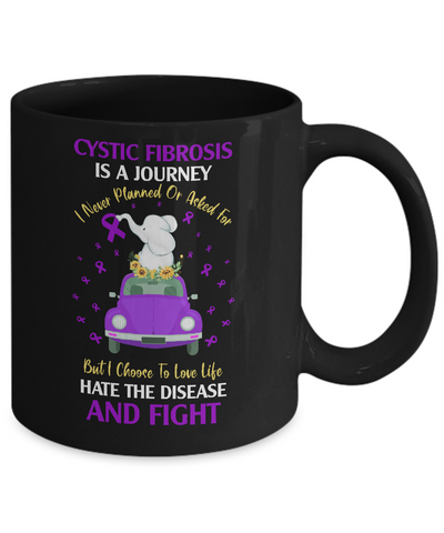 Cystic Fibrosis Awareness Is A Journey Mug Coffee Mug | Teecentury.com